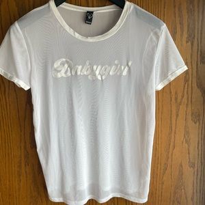 Mesh “babygurl” Top